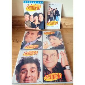 Seinfeld Seasons 1 & 2 DVD Set Volume 1-4 Complete Collection 1989-1991